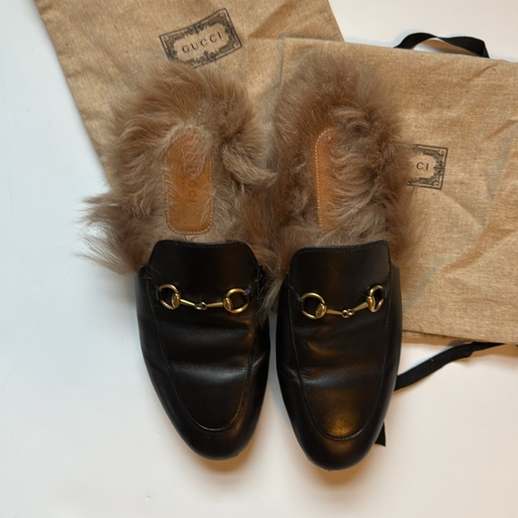 Gucci Princeton mules with Fur 40 - Picture 3 of 6